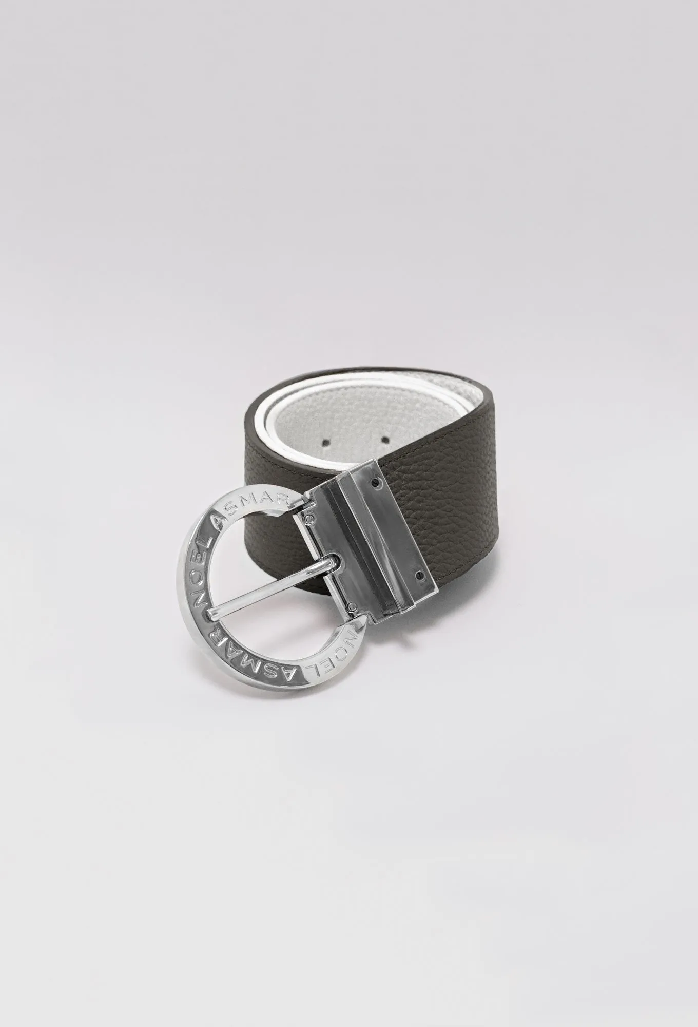 Signature Leather Demi Belt Chrome