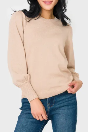 Silver Bells Blouson Sleeve Sweater