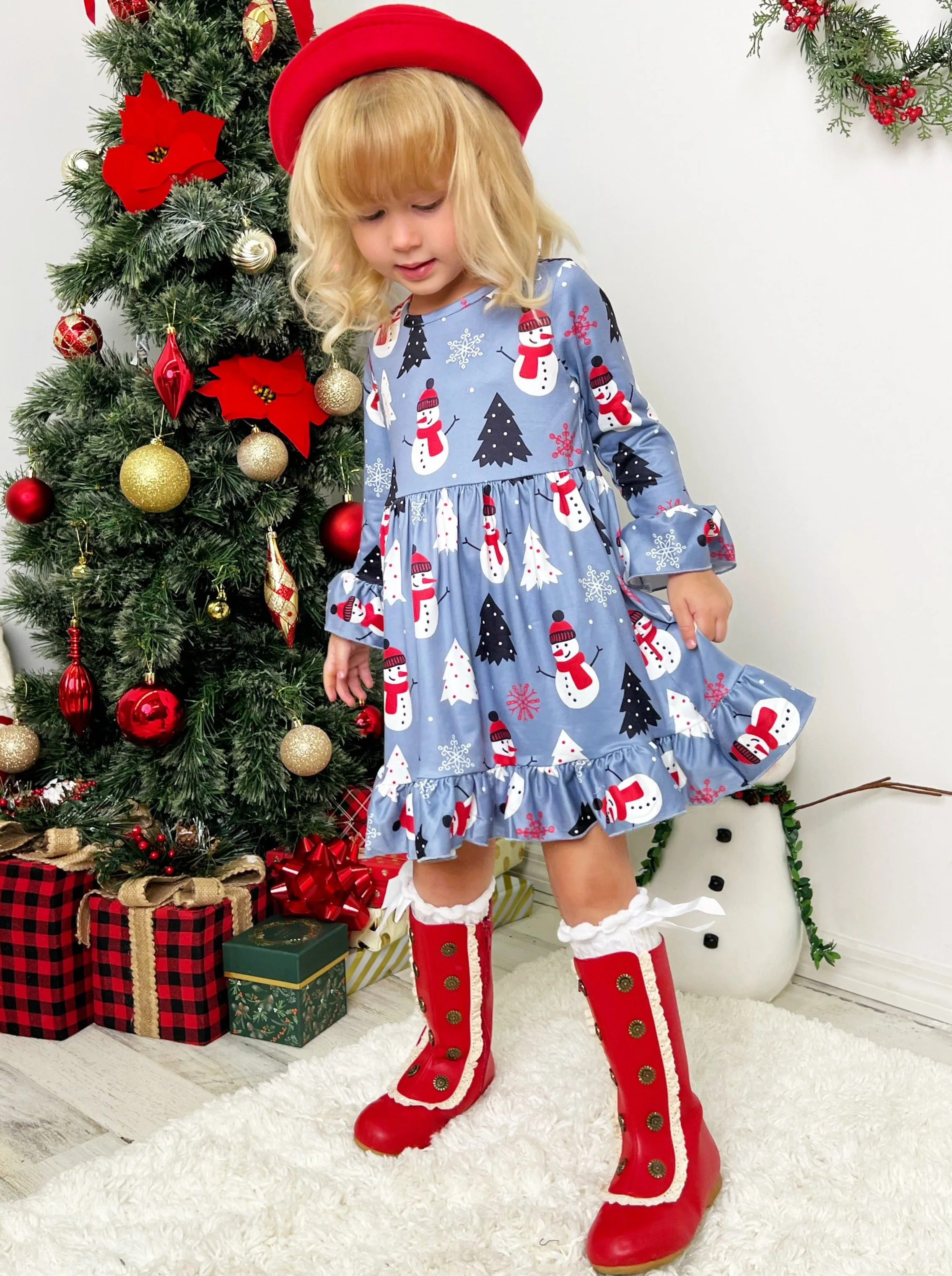 Simply Having A Wonderful Winter Ruffle Dress