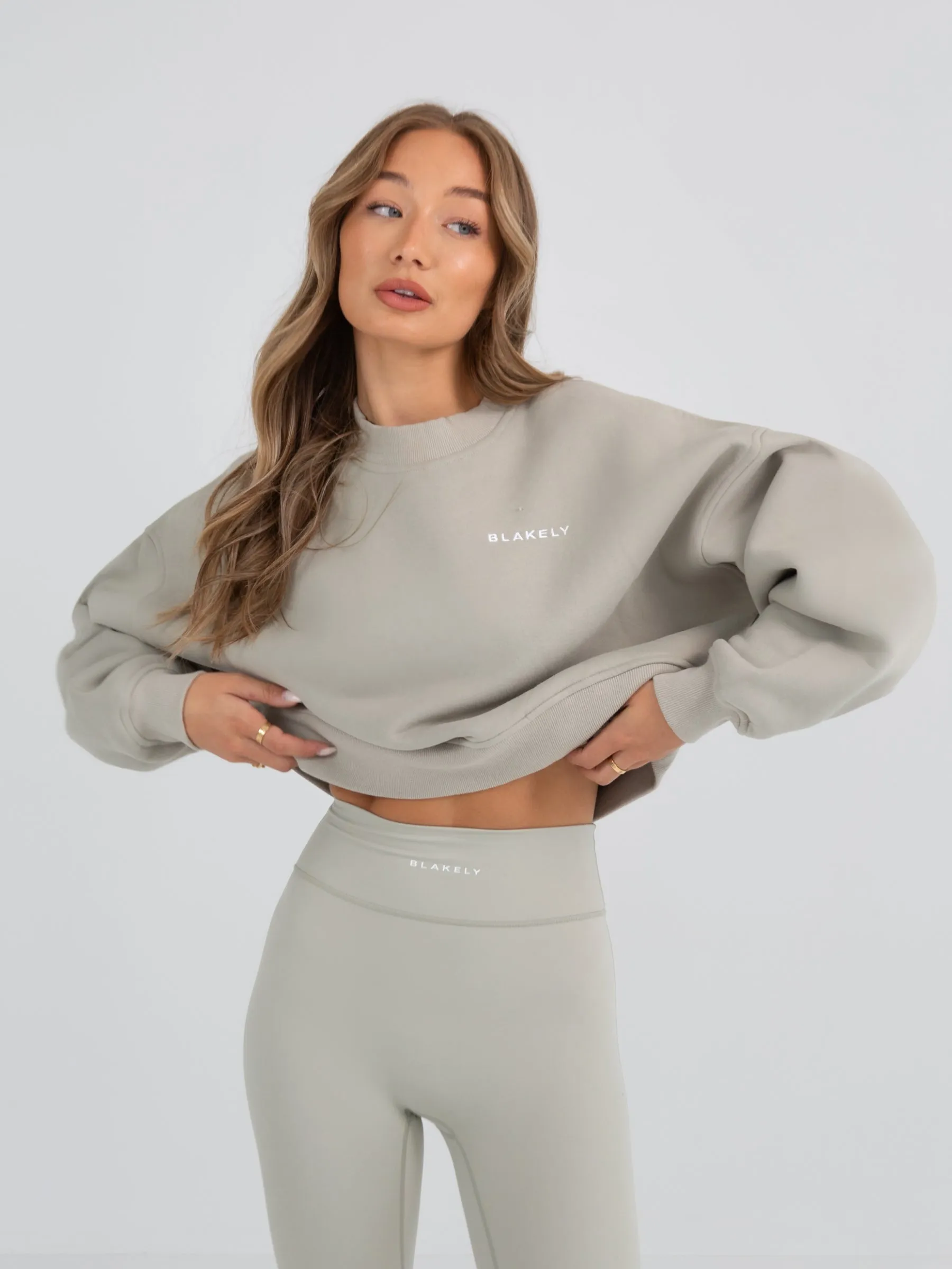 Soho Cropped Jumper - Grey