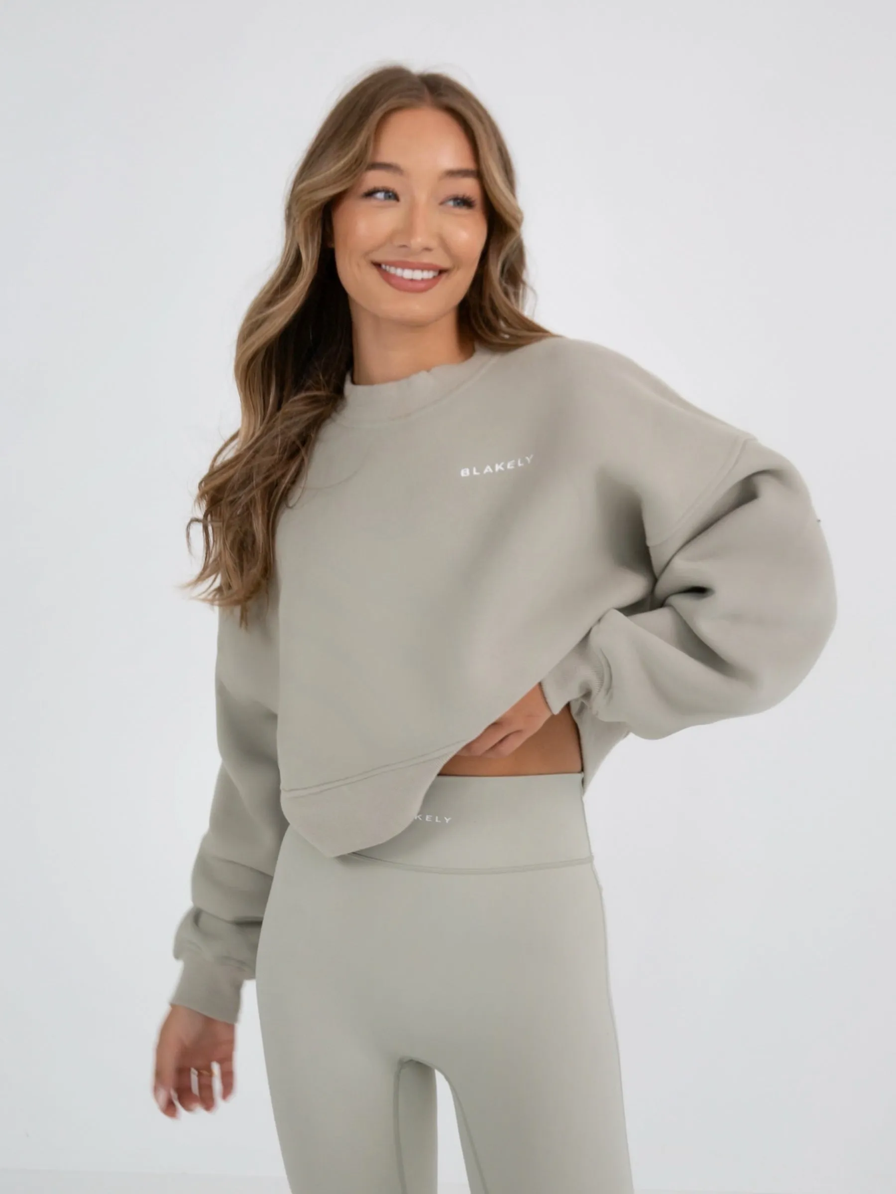 Soho Cropped Jumper - Grey