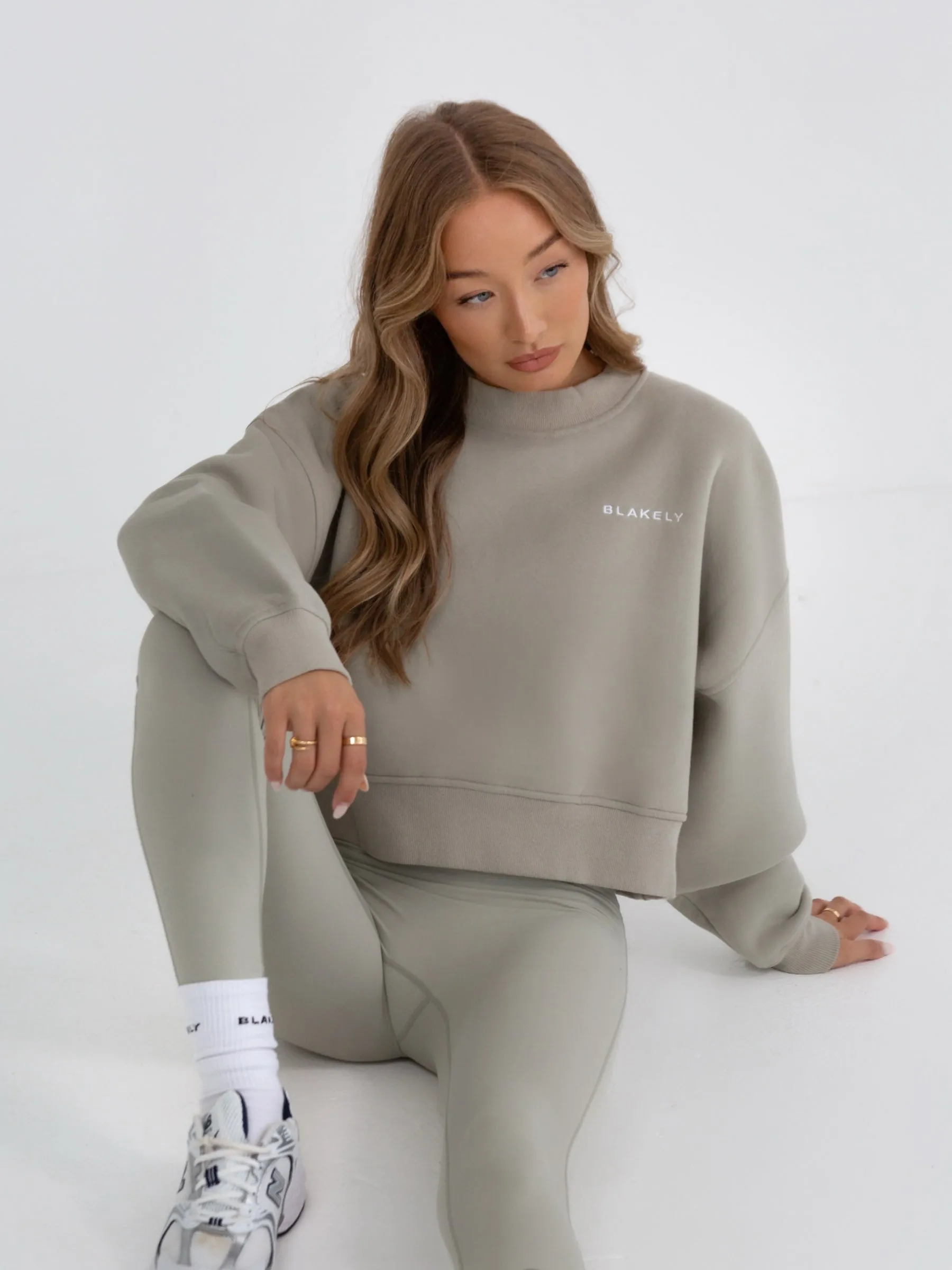 Soho Cropped Sweater - Grey