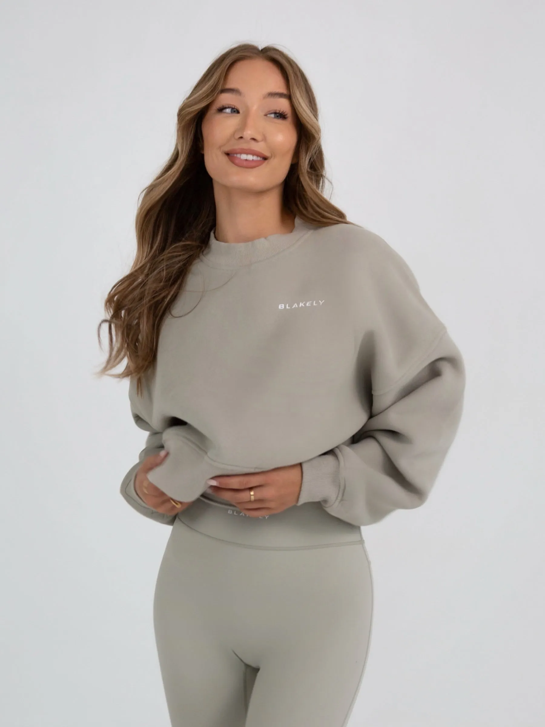 Soho Cropped Sweater - Grey