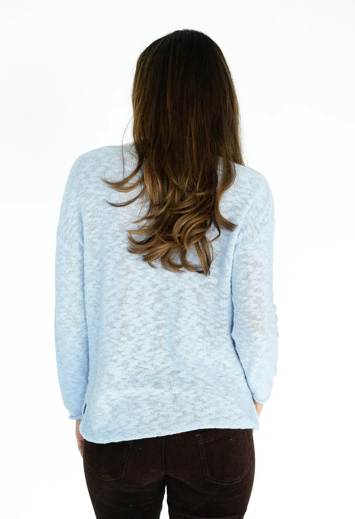 Sophia Jumper by Humidity in Pale Mauve and Blue Hues