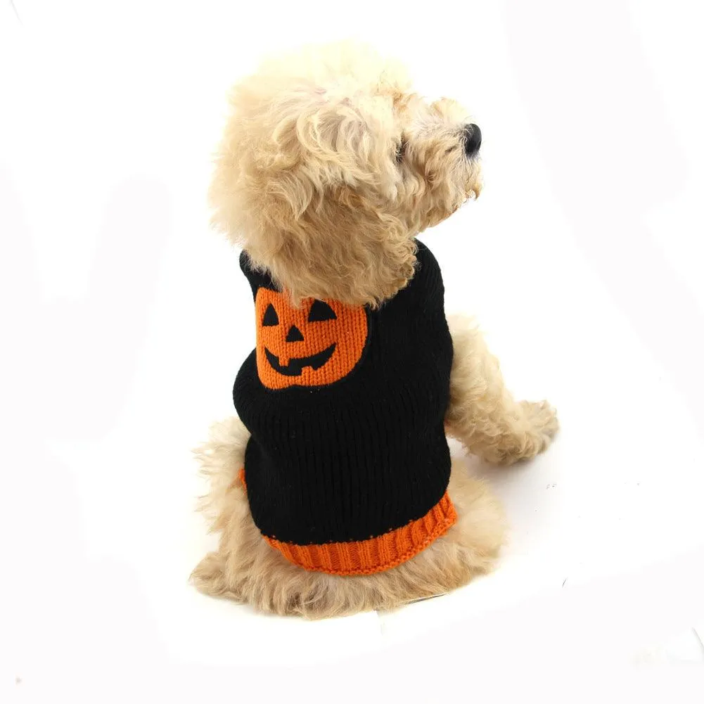 Spooky Pumpkin Pup Sweater by Dog Hugs Cat