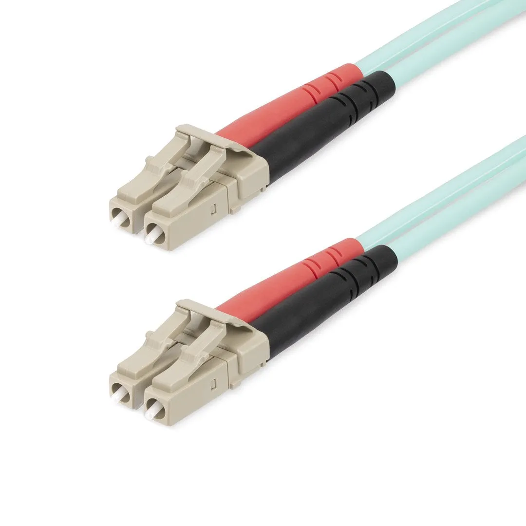 Startech.Com 25M (82Ft) Lc/Upc To Lc/Upc Om4 Multimode Fiber Optic Cable, 50/125Μm Lommf/Vcsel Zipcord Fiber, 100G, Low