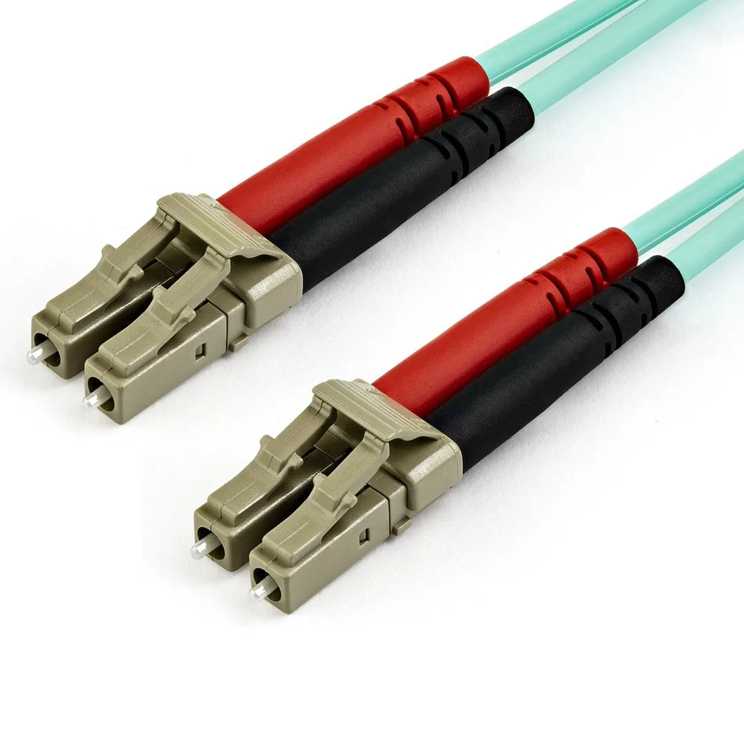 Startech.Com 7M (22Ft) Lc/Upc To Lc/Upc Om4 Multimode Fiber Optic Cable, 50/125Μm Lommf/Vcsel Zipcord Fiber, 100G, Low I