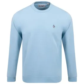 Sticker Pete Fleece Crewneck Sweater Cerulean - SS23