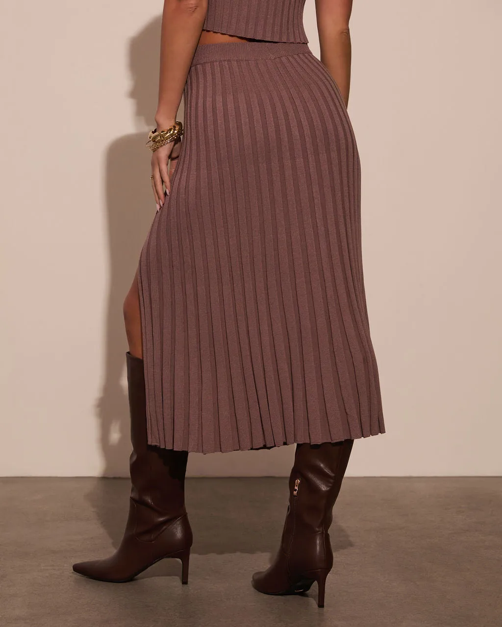 Sweet Moment Side Slit Maxi Skirt