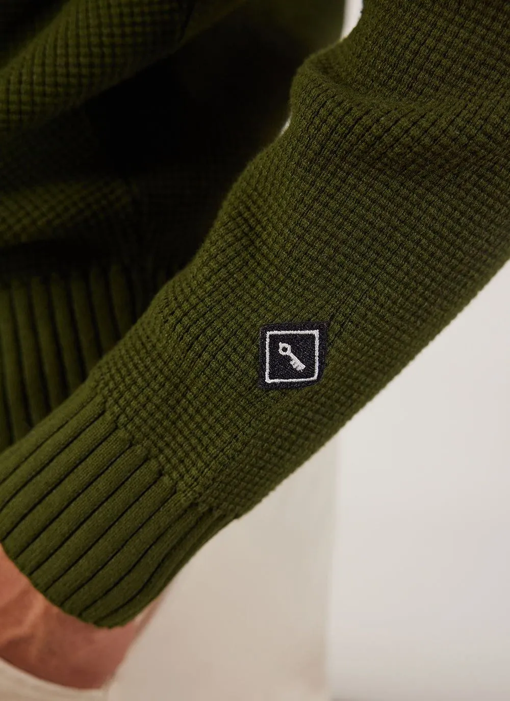 Tech Pique Auxiliary Crew Neck | Cotton | Forest