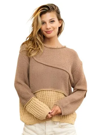 TEEK - Texture Dunes Contrast Sweater