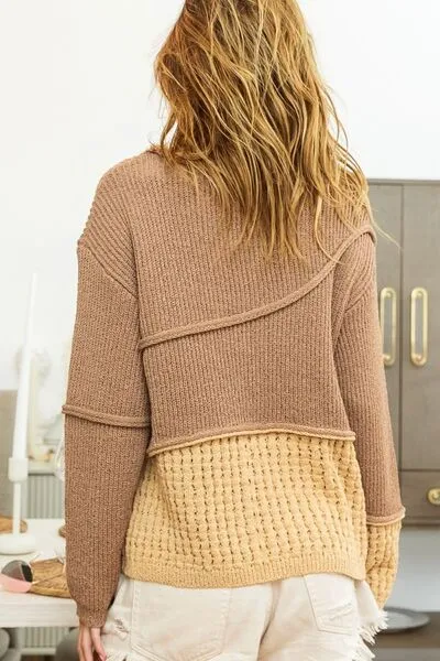 TEEK - Texture Dunes Contrast Sweater