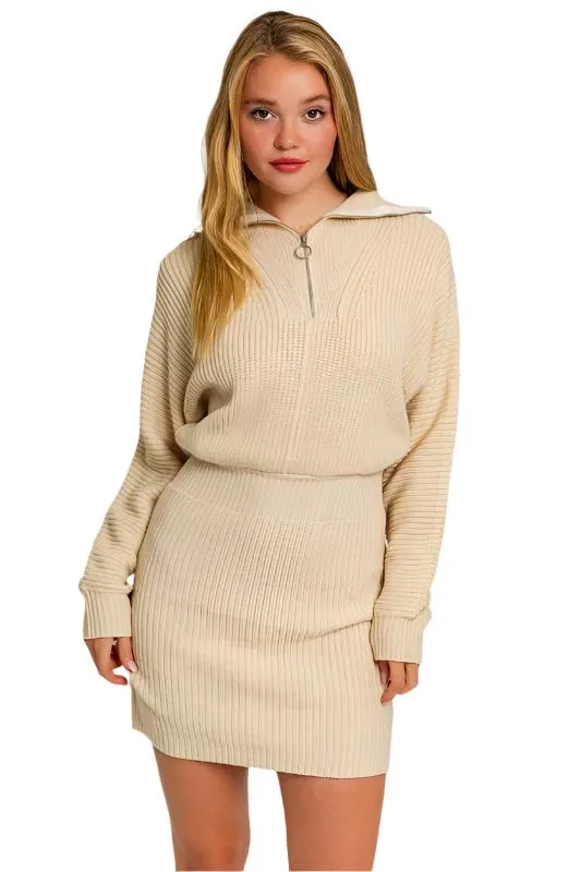 TEEK - Zipper Sweater Dress