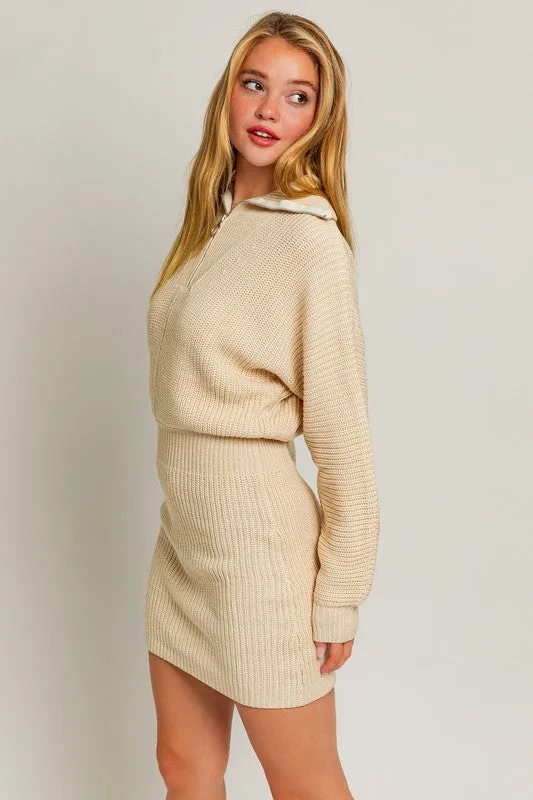 TEEK - Zipper Sweater Dress