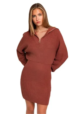 TEEK - Zipper Sweater Dress