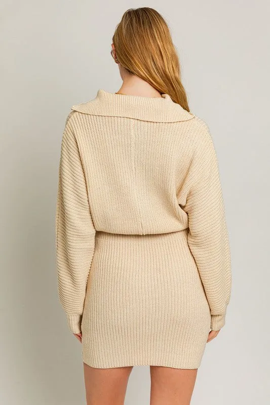 TEEK - Zipper Sweater Dress