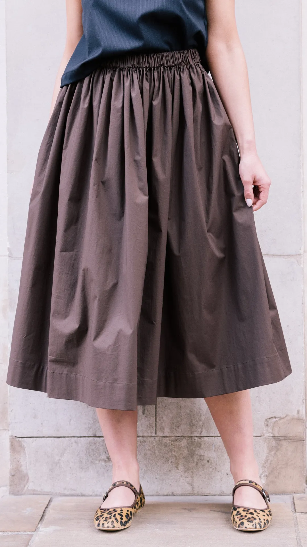 Tina Skirt in Brown by Elwin