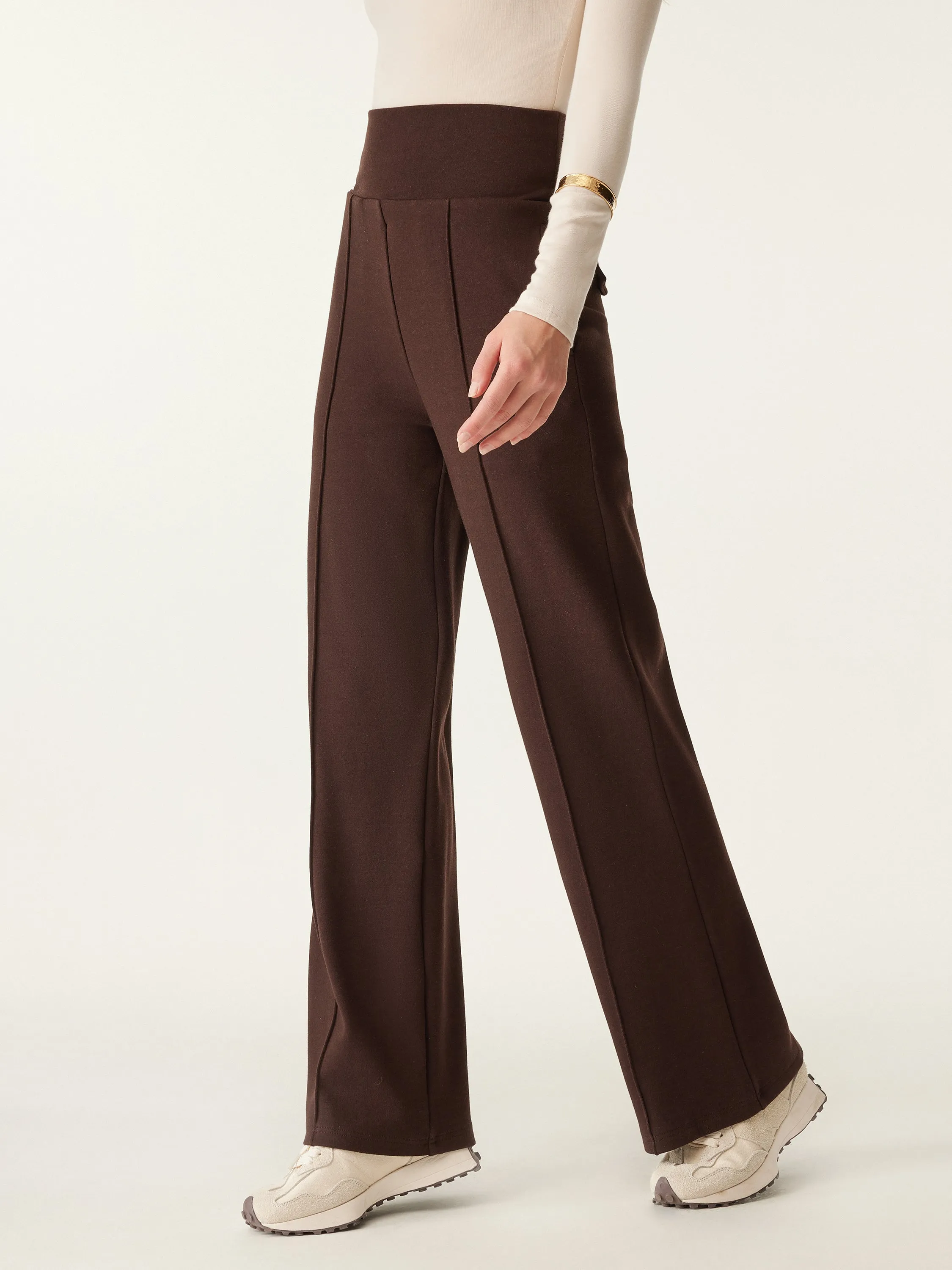 Tummy Warmer Pin-Tuck Pant