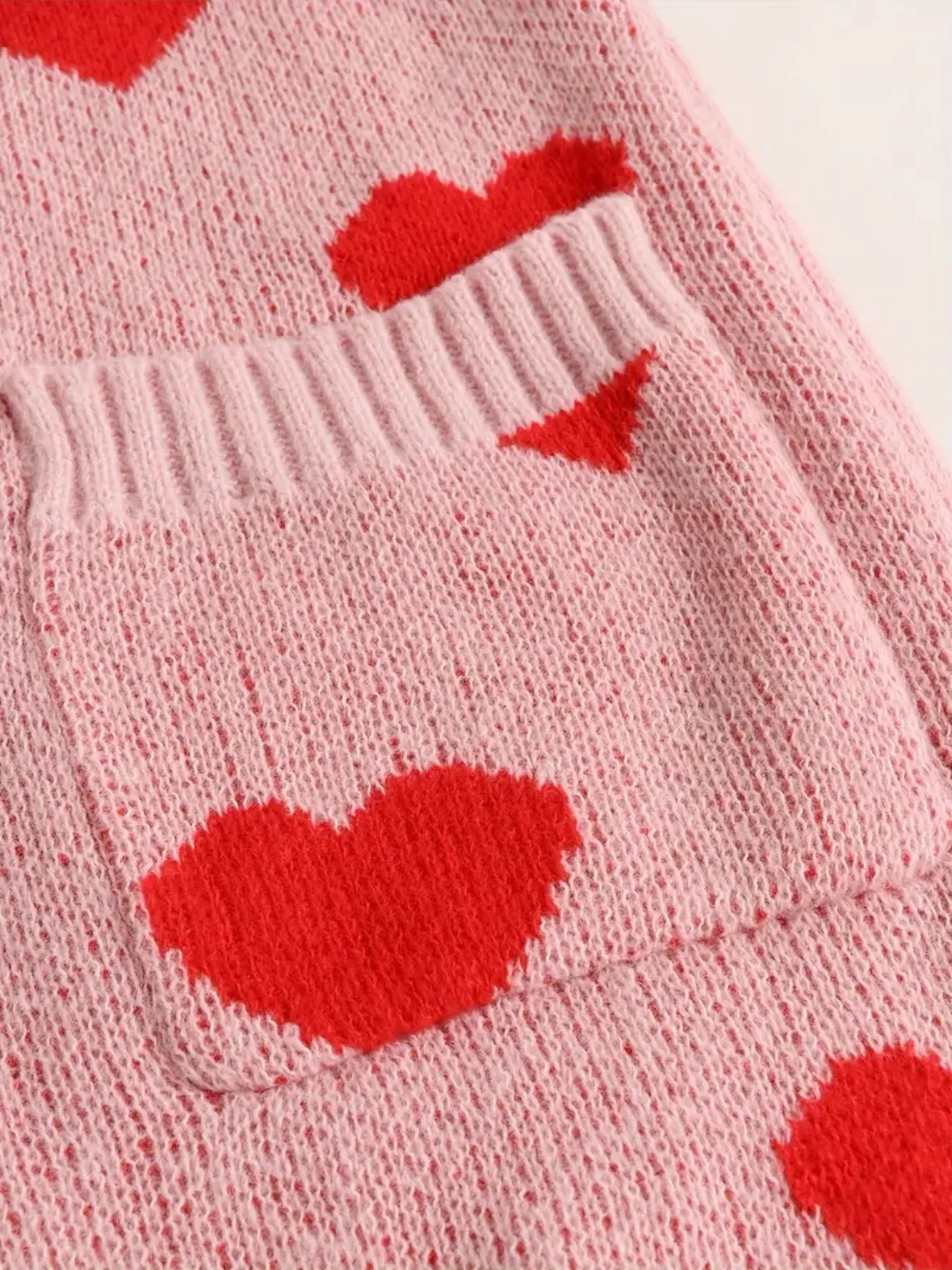 Valentine's Day Cardigan with Pockets