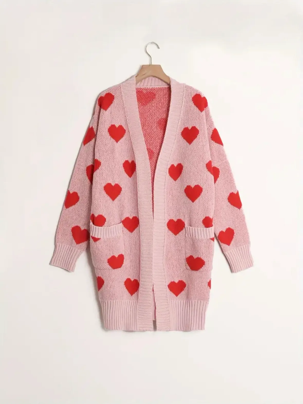 Valentine's Day Cardigan with Pockets