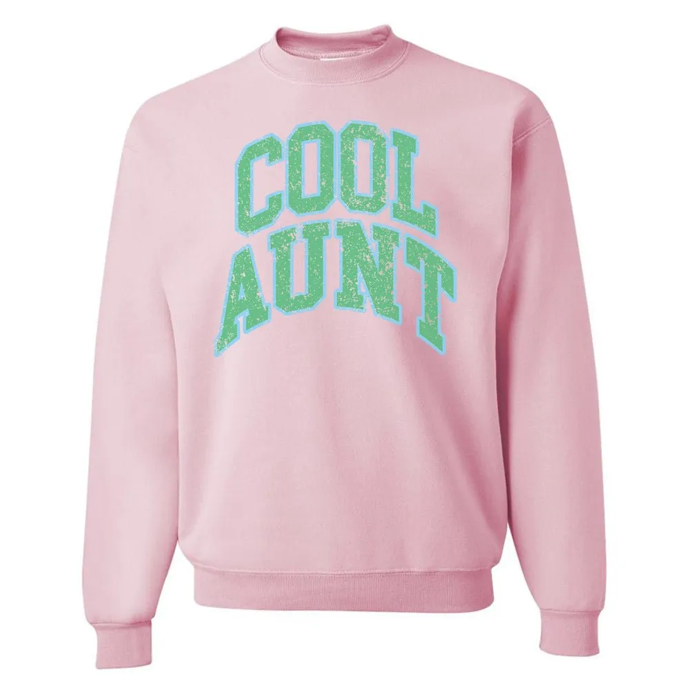 'Varsity Cool Aunt' Crewneck Sweatshirt