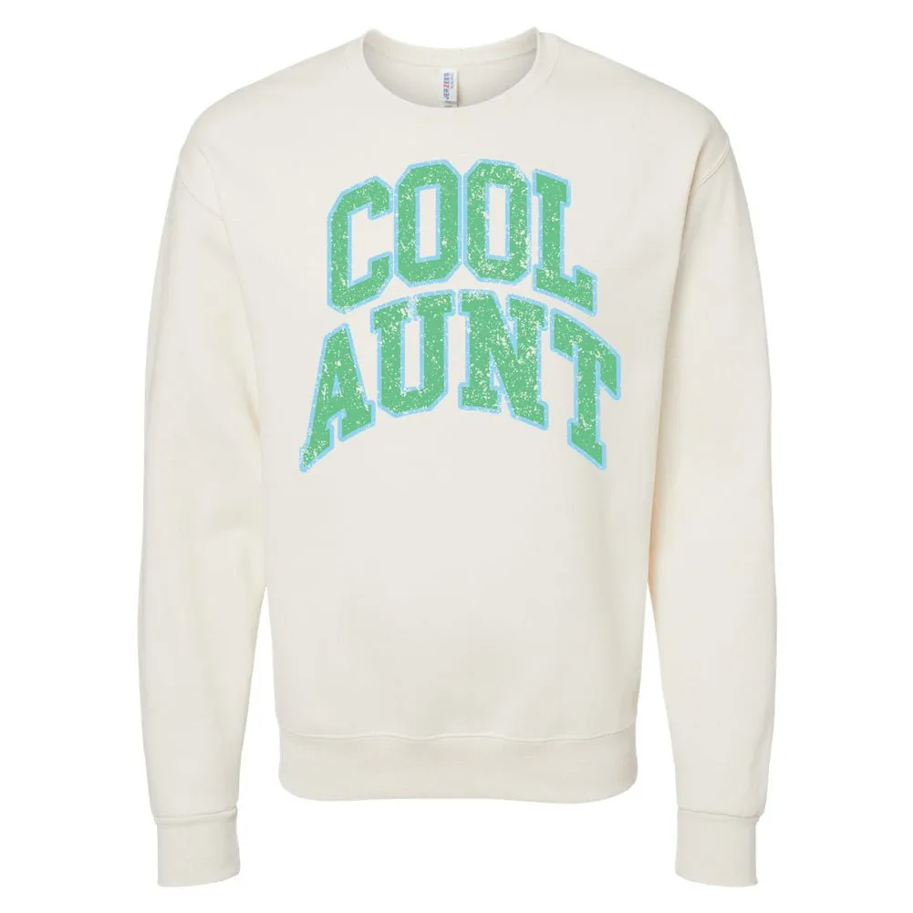 'Varsity Cool Aunt' Crewneck Sweatshirt