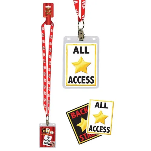 VIP Party Pass On Lanyard | 1ct