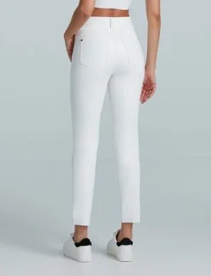 White Vegan Leather 5Pocket Pant