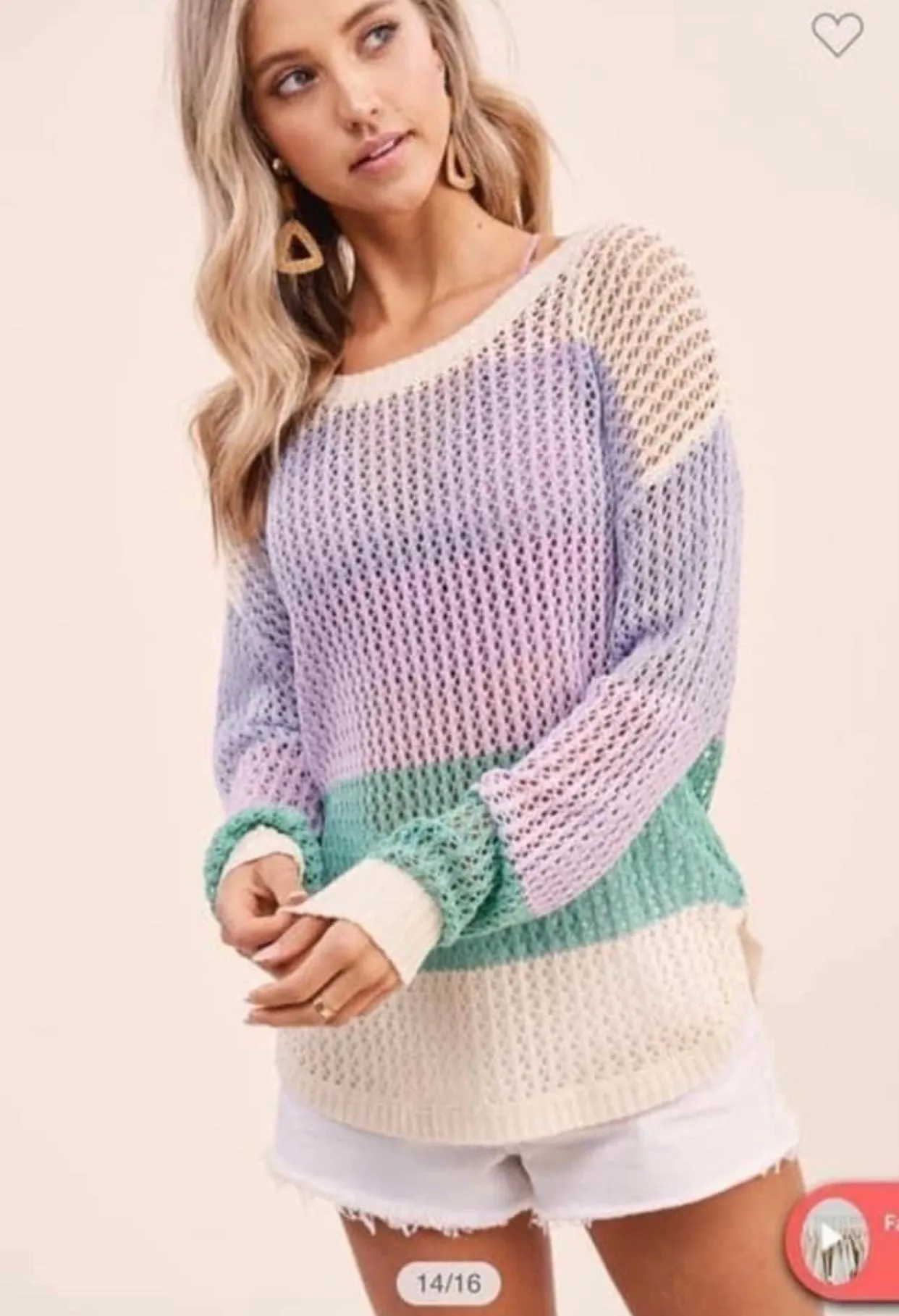 Winter Colors, Breezy Sweater