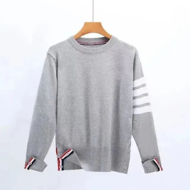 Woman Sweater Cardigan Knits Shirt Designer Sweaters Blouse Shirts With Striped Sleeves Womens Tops Slim Tees M-2XL