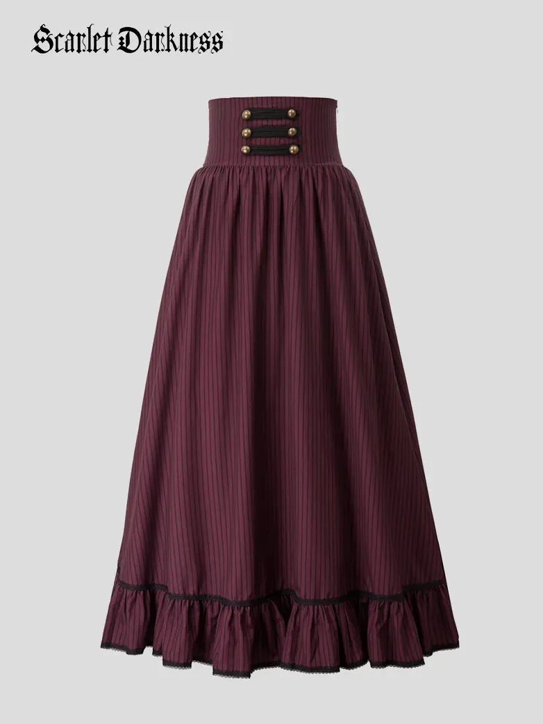 Women Pioneer Costume Classic Prairie Skirt