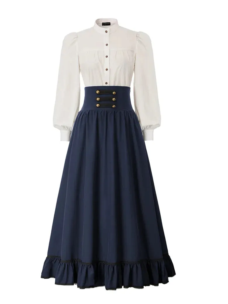 Women Pioneer Costume Classic Prairie Skirt