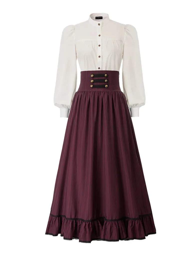 Women Pioneer Costume Classic Prairie Skirt