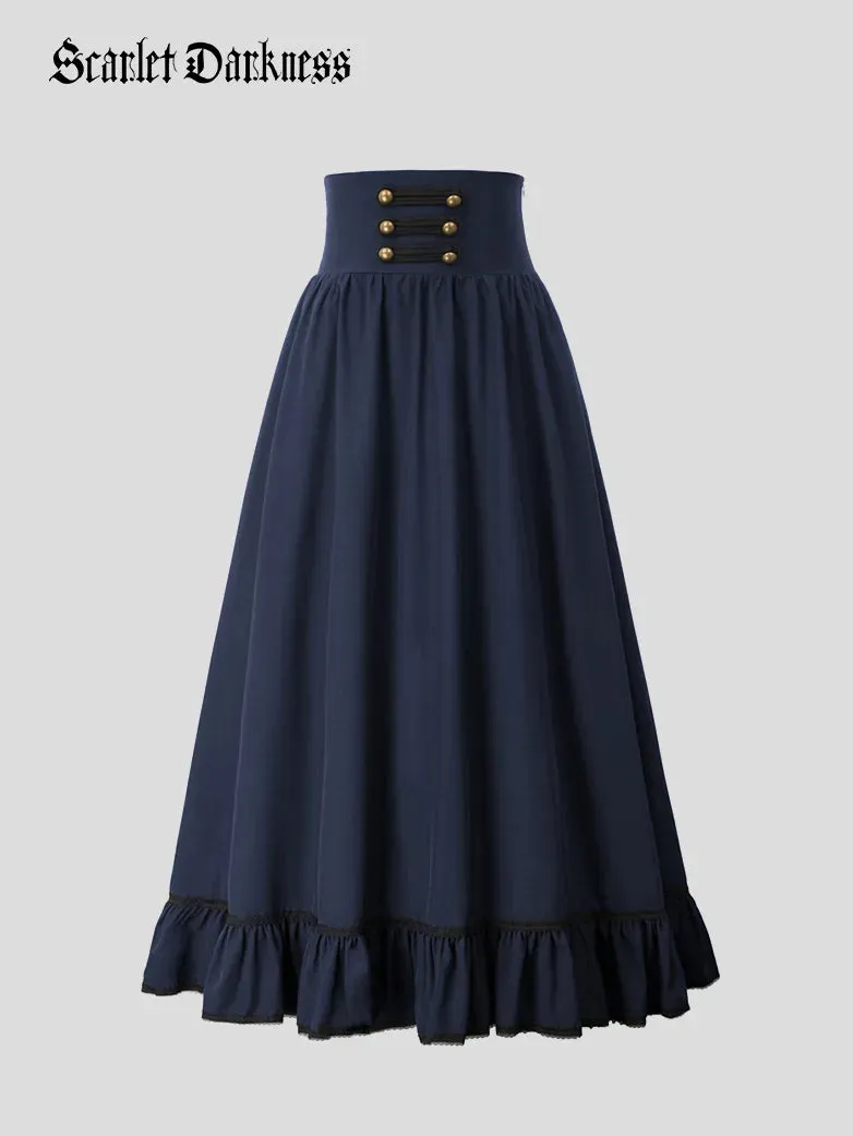 Women Pioneer Costume Classic Prairie Skirt