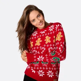 Women's Family Red Christmas Jumper