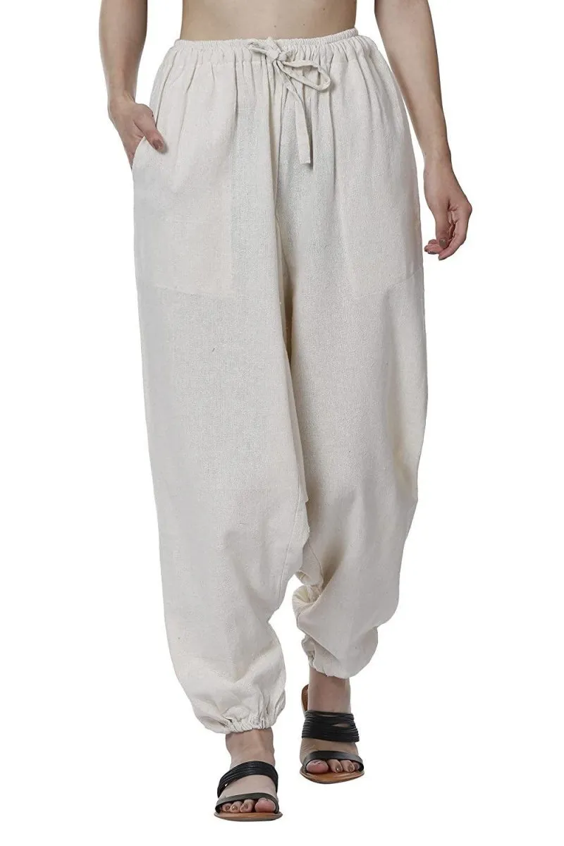 Women's Harem Pant | Cream | Fits Waist Size 28" to 36"