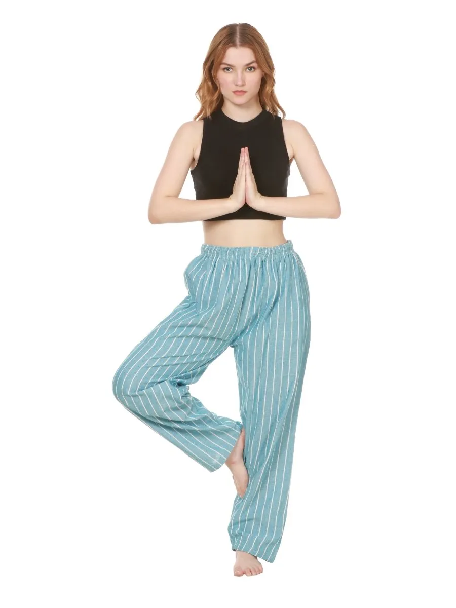 Women's Lounge Pant | Blue Stripes | Fits Waist 28" to 36"