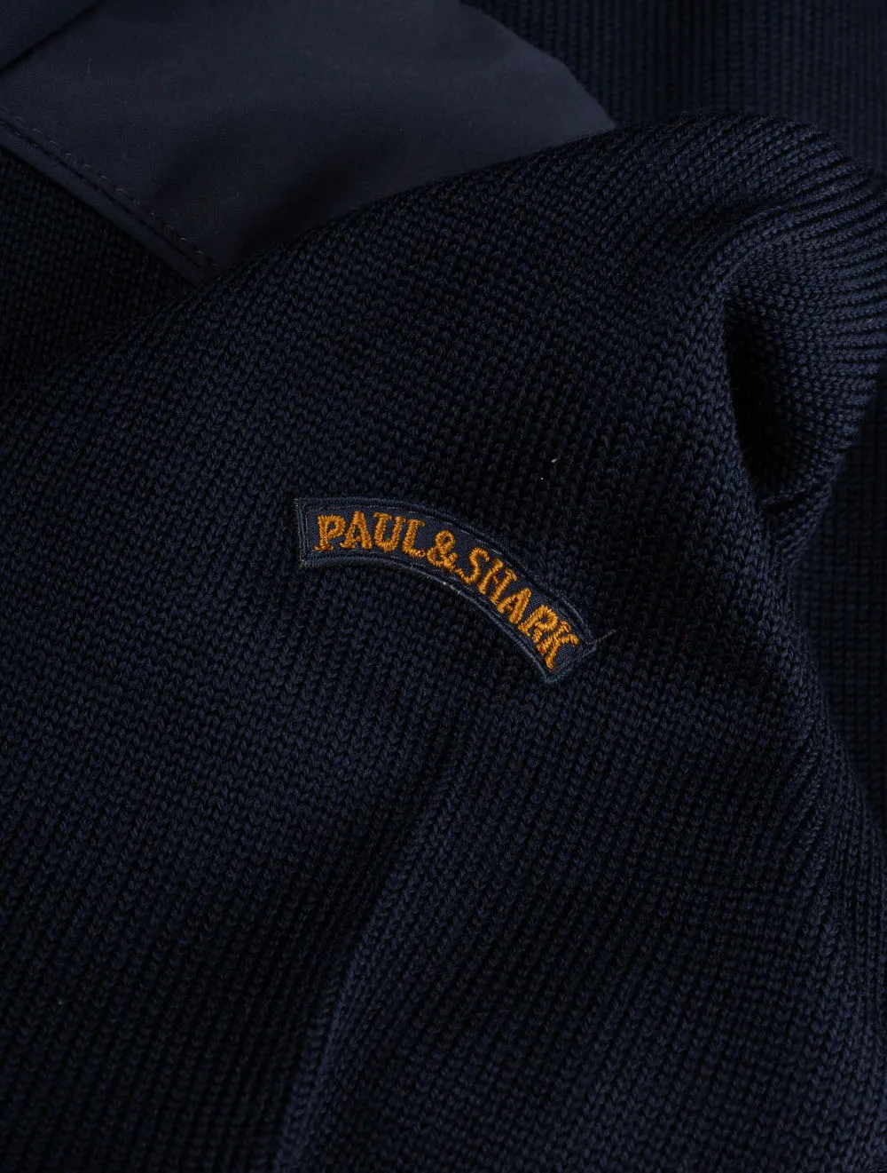 Wool Half Zip Typhoon Knit Navy