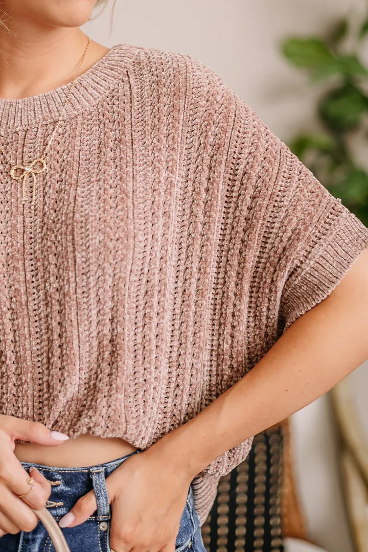 Wrapped In Chenille Sweater Top | Mocha