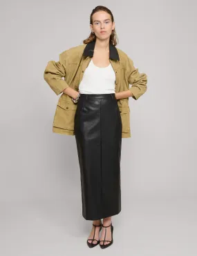 Yve Maxi Leather Skirt-BESTSELLER